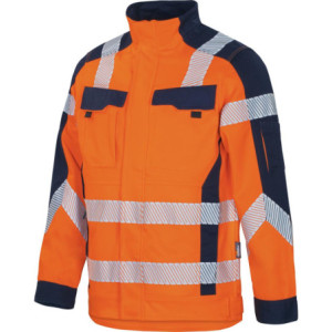 Vizwell VWT190 Flex HiVis, Bundjacke leuchtorange-marine