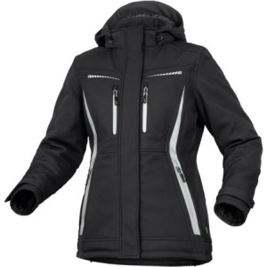 Leibwächter FLXDI05, Damen Winter-Softshelljacke schwarz