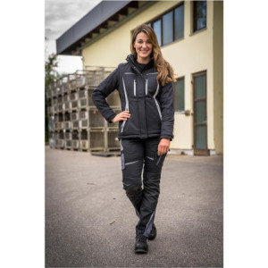 Leibwächter FLXDI05, Damen Winter-Softshelljacke schwarz