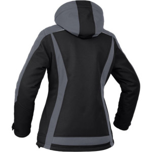 Leibwächter FLXDI25, Damen Winter-Softshelljacke schwarz-grau