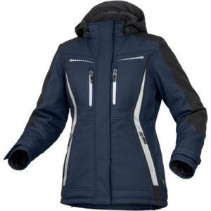 Leibwächter FLXDI30, Damen Winter-Softshelljacke marine-schwarz