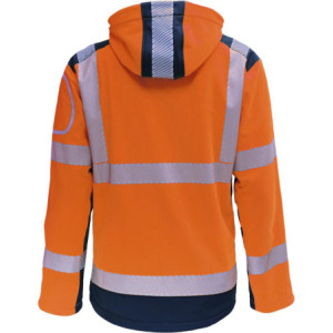 Vizwell VW177T, Softshelljacke leuchtorange-marine