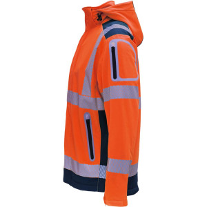 Vizwell VW177T, Softshelljacke leuchtorange-marine