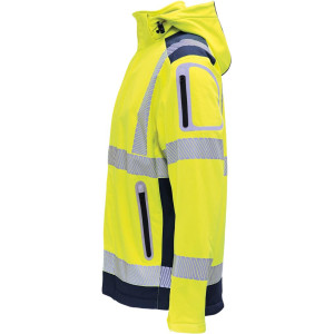 Vizwell VW177T, Softshelljacke leuchtgelb-marine