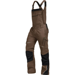 Leibwächter FLEXL29, Latzhose haselnuss-schwarz