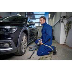 Leibwächter FLEXL20, Latzhose kornblau-schwarz