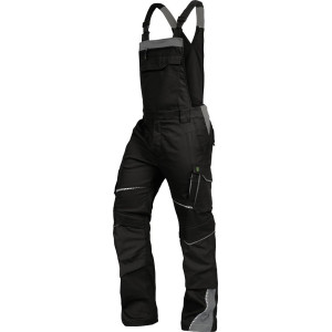 Leibwächter FLEXL25, Latzhose schwarz-grau