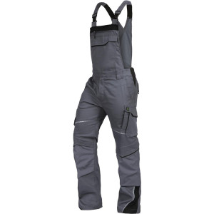 Leibwächter FLEXL27, Latzhose grau-schwarz