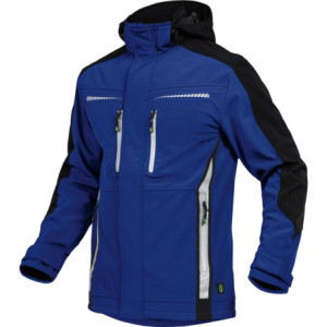 Leibwächter FLEXS20, Softshelljacke kornblau-schwarz