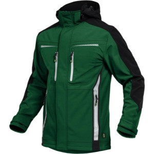 Leibwächter FLEXS21, Softshelljacke grün-schwarz