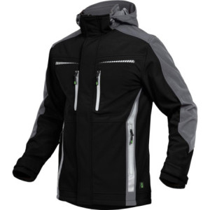 Leibwächter FLEXS25, Softshelljacke schwarz-grau