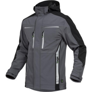 Leibwächter FLEXS27, Softshelljacke grau-schwarz