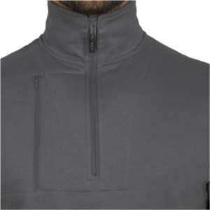Leibwächter FLEXR07 · Paul, Zip-Sweater grau