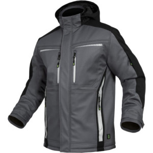 Leibwächter FLEXI27, Winter-Softshelljacke grau-schwarz