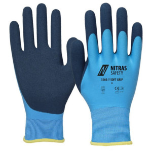 Nitras SOFT GRIP hellblau / dunkelblau