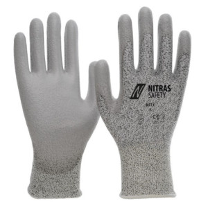 NITRAS Schnittschutzhandschuhe, grau, EN 388