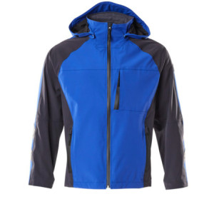 MASCOT® Regen UNIQUE Hard Shell Jacke - Kornblau/Schwarzblau