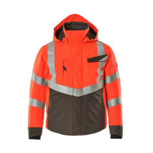 MASCOT® Hastings Regen SAFE SUPREME Winterjacke - Hi-vis Rot/Dunkelanthrazit