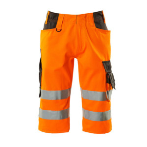 MASCOT® Luton SAFE SUPREME Shorts, lang - Hi-vis Orange/Dunkelanthrazit