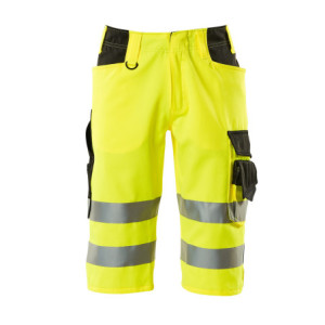 MASCOT® Luton SAFE SUPREME Shorts, lang - Hi-vis Gelb/Schwarz