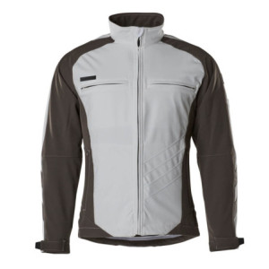 MASCOT® Dresden UNIQUE Soft Shell Jacke - Weiß/Dunkelanthrazit