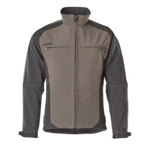 MASCOT® Dresden UNIQUE Soft Shell Jacke - Dunkelanthrazit/Schwarz