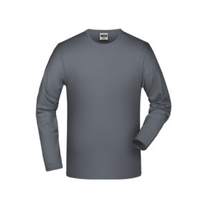James & Nicholson Elastic-T Long-Sleeved mid-grey