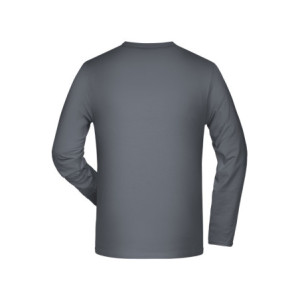James & Nicholson Elastic-T Long-Sleeved mid-grey