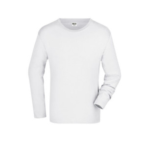 James & Nicholson Men's Long-Sleeved Medium white