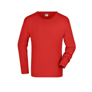 James & Nicholson Men's Long-Sleeved Medium red