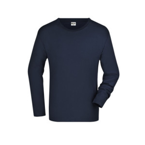 James & Nicholson Men's Long-Sleeved Medium navy