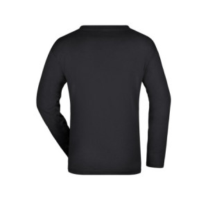 James & Nicholson Men's Long-Sleeved Medium black