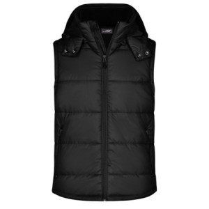 James & Nicholson Men's Padded Vest black