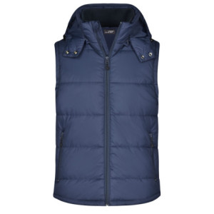 James & Nicholson Men's Padded Vest navy