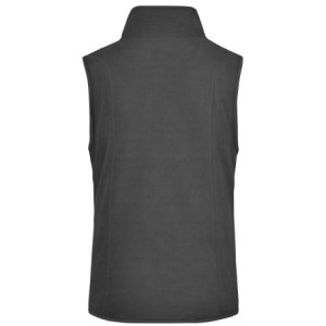 James & Nicholson Girly Microfleece Vest dark-grey