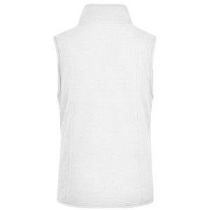 James & Nicholson Girly Microfleece Vest white