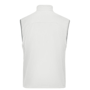 James & Nicholson Men's Softshell Vest off-white