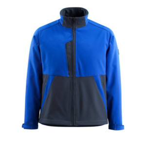 MASCOT® Finley LIGHT Soft Shell Jacke - Kornblau/Schwarzblau