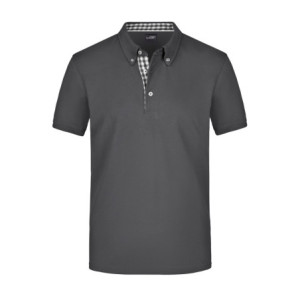 James & Nicholson Men's Plain Polo graphite/graphite-white