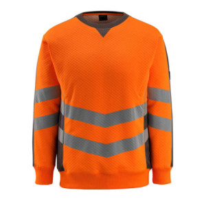 MASCOT® Wigton SAFE SUPREME Sweatshirt - Hi-vis Orange/Dunkelanthrazit