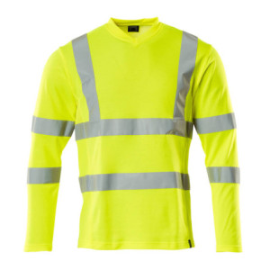 MASCOT® SAFE CLASSIC T-Shirt, Langarm - Hi-vis Gelb