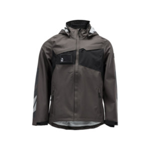 MASCOT® Regen ACCELERATE Hard Shell Jacke - Dunkelanthrazit/Schwarz