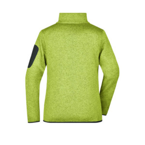 James & Nicholson Ladies' Knitted Fleece Jacket kiwi-melange/royal