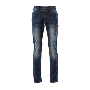 MASCOT® Manhattan Jeans - Gewaschener blauer Denim