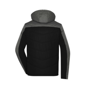 James & Nicholson Men's Winter Jacket black/anthracite-melange