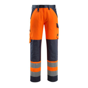 MASCOT® Maitland SAFE LIGHT Hose mit Knietaschen - Hi-vis Orange/Schwarzblau