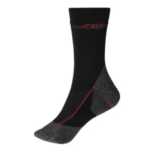 James & Nicholson Worker Socks Warm black/red