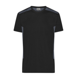 James & Nicholson Men's Workwear T-Shirt - STRONG - black/carbon