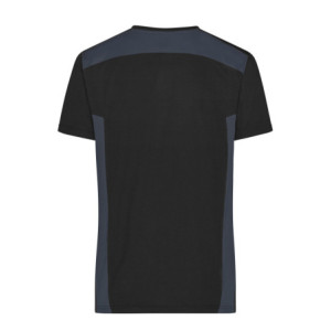 James & Nicholson Men's Workwear T-Shirt - STRONG - black/carbon
