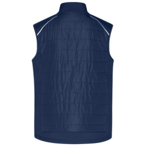 James & Nicholson Men's Hybrid Vest navy/navy